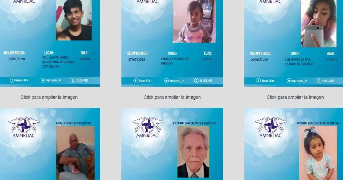 historias para contar de la vida real de personas desaparecidas - Cómo describir a una persona desaparecida