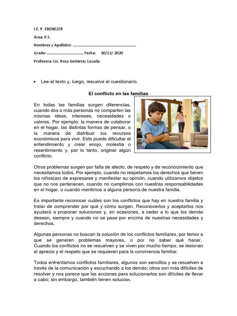 historias de casos de conflictos reales en el hogar - Cómo es un conflicto en un hogar