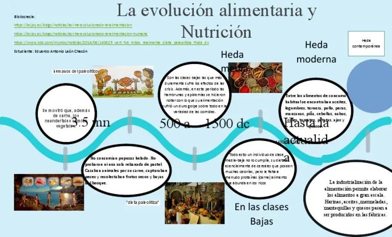 hechos historicos de la alimentacion - Cómo ha sido la evolución de la alimentación