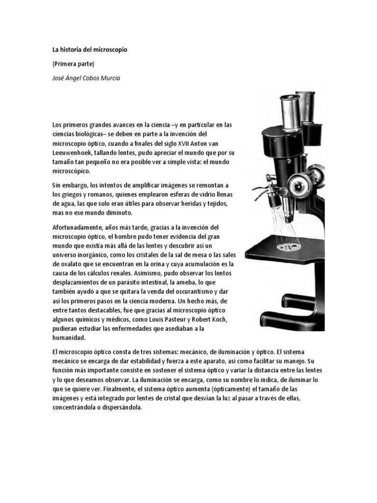 hecho historico del microscopico - Cómo han mejorado los microscopios a lo largo de la historia