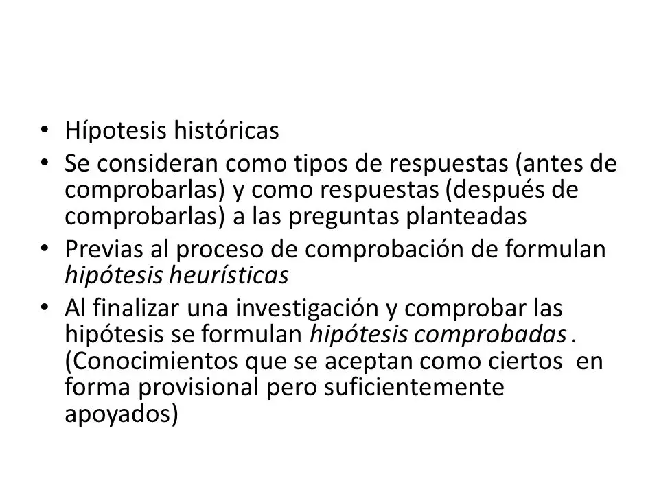 hipotesis de un hecho historico - Cómo se hace una hipótesis