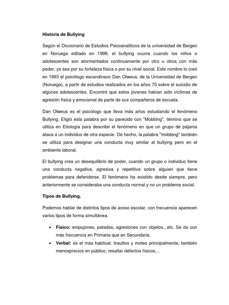 bullying historia real y como se soluciono - Cómo se resuelve el problema del bullying