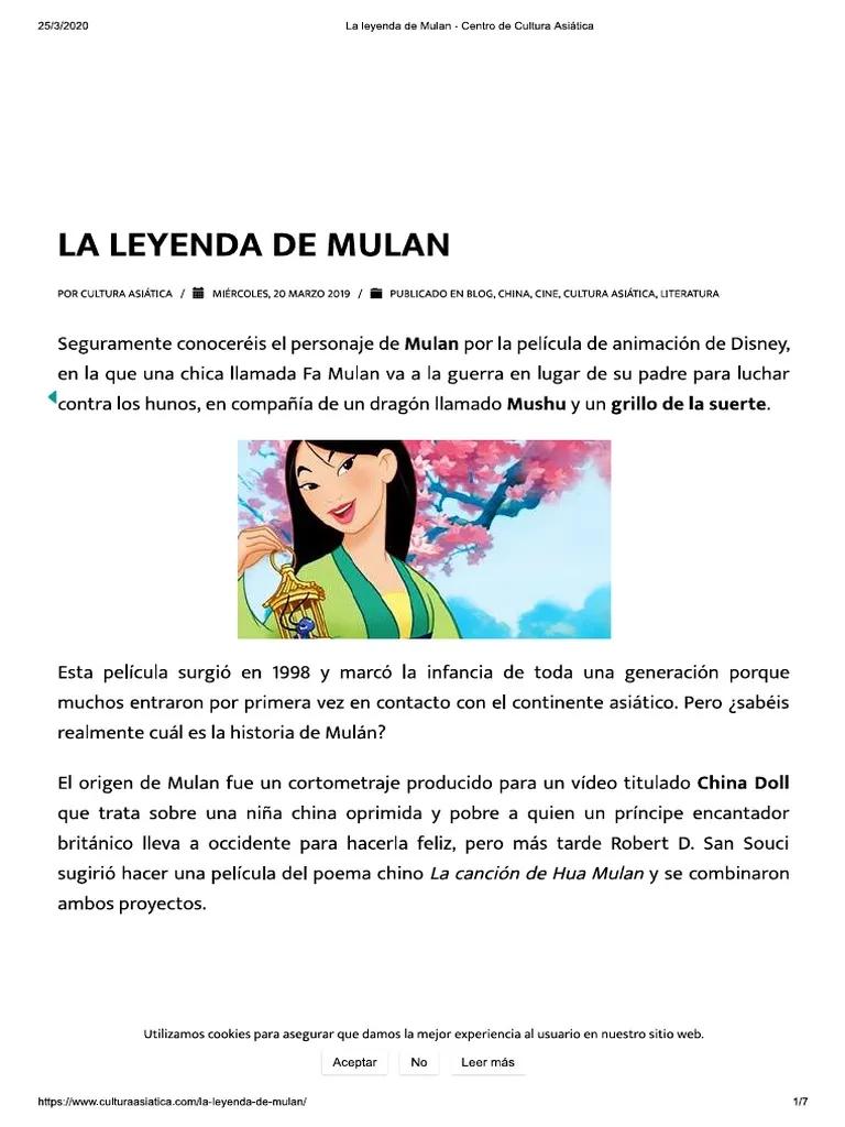 La Historia Real de Mulan: Una Mujer Guerrera que Inspiró una Leyenda - Cuál es el mensaje de la película Mulan historia real de mulan resumen - Cuál es el mensaje de la película Mulan