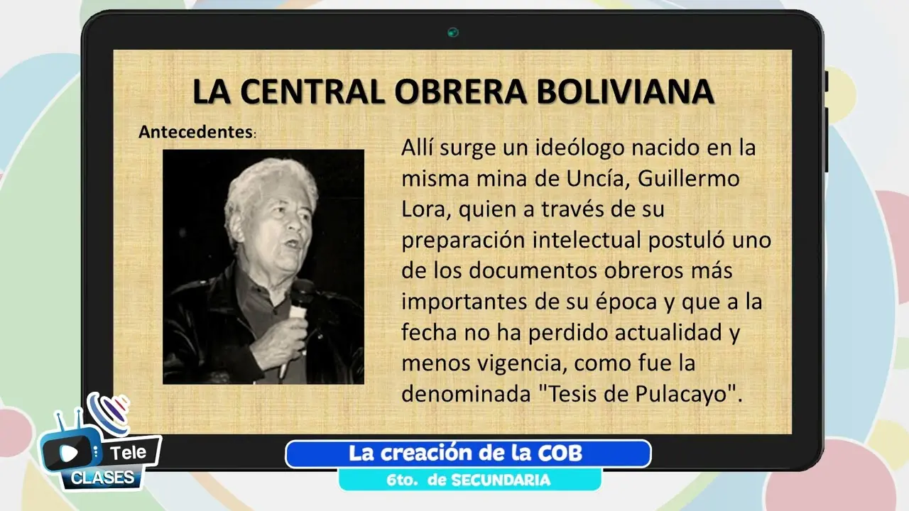 hechos historicos de la cob - Cuál es el papel historico que tiene la COB