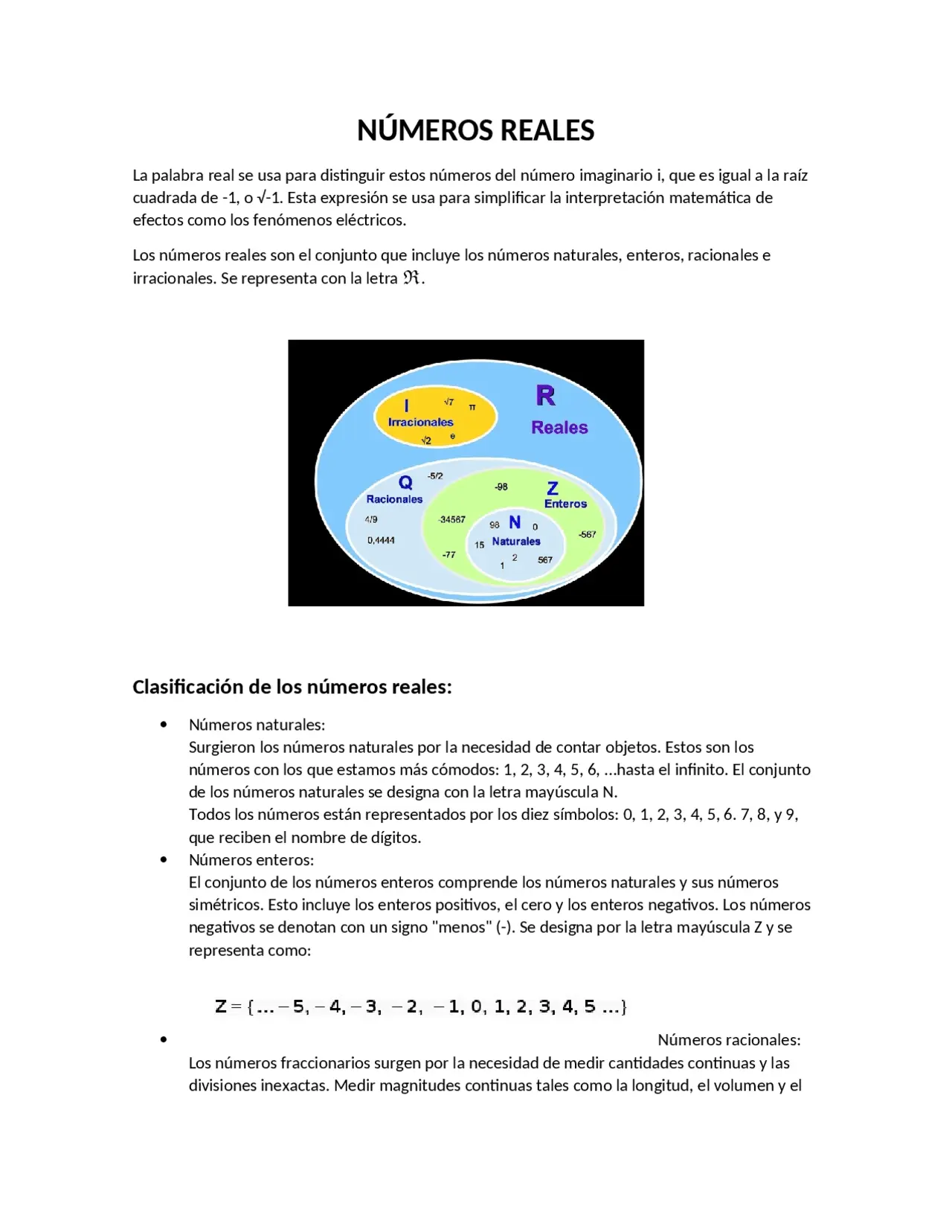 historia numeros reales naturales - Cuál es la historia de los números enteros