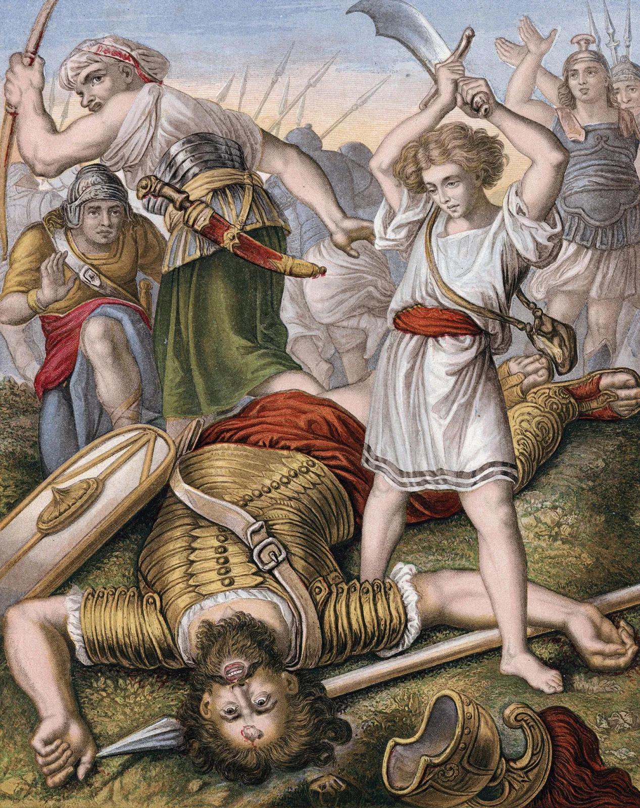 david y goliat historia real - Cuál es la historia original de David y Goliat