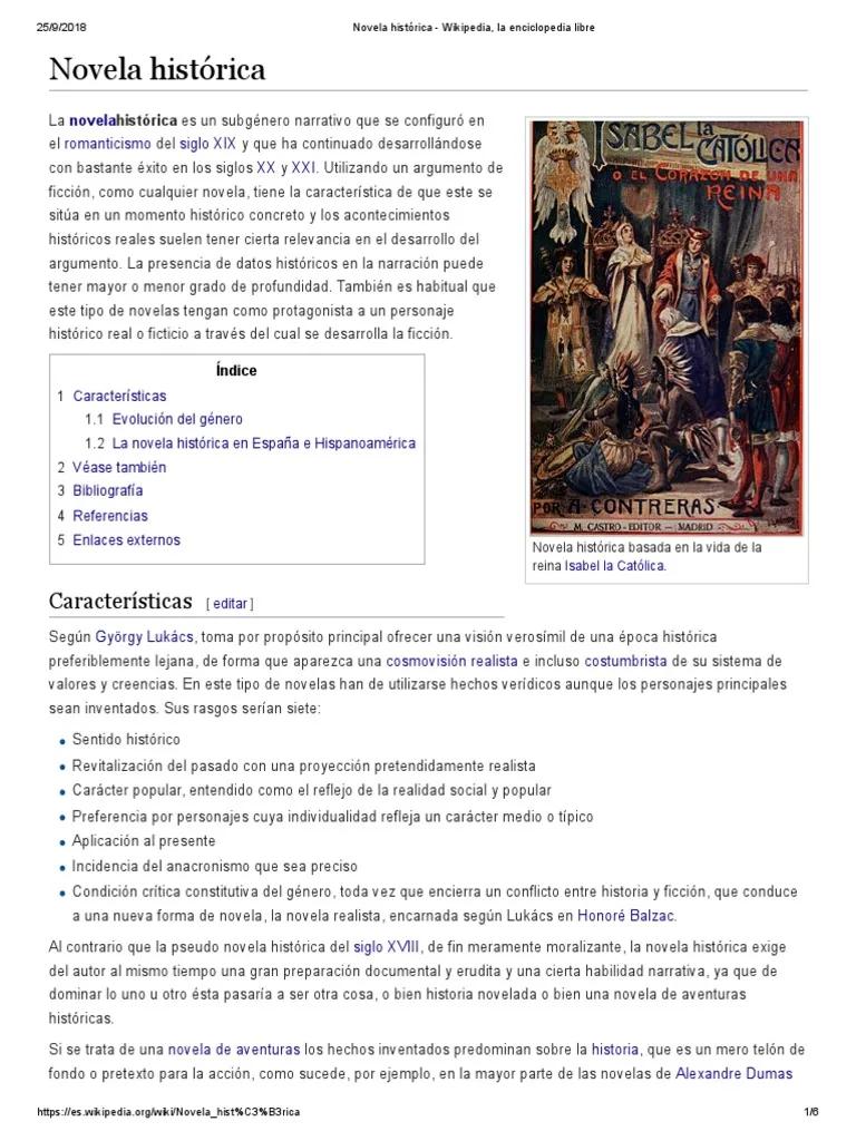 cual es el hecho vital de la novela historica - Cuál es la importancia de la descripcion en la novela histórica