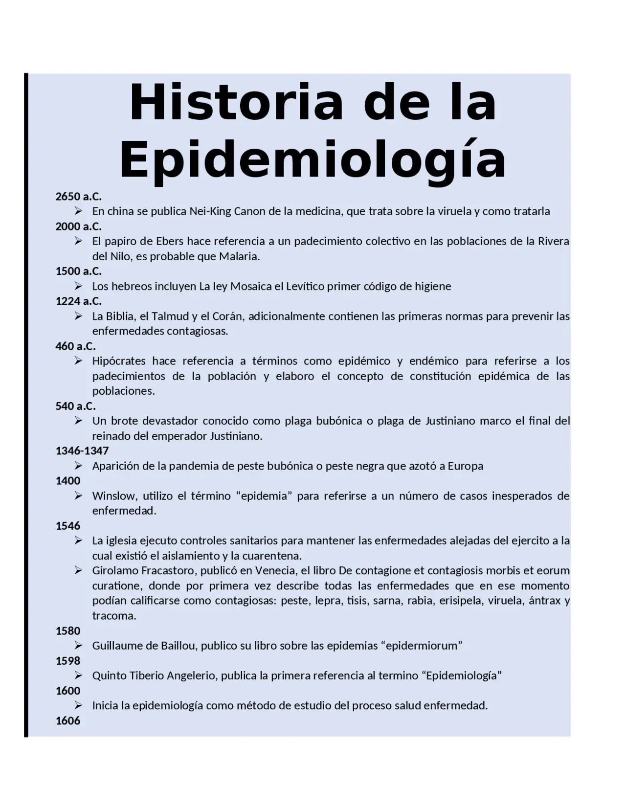 hechos historicos de la epidemiologia - Cuáles han sido los logros de la epidemiología