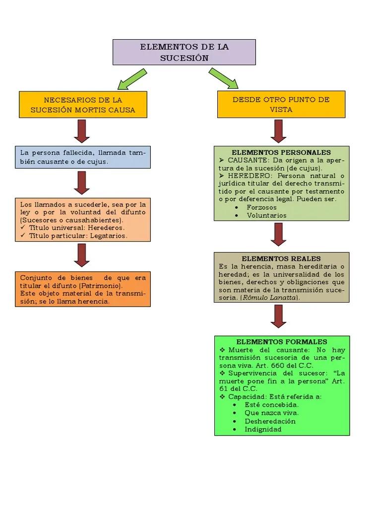 elemento real en una sucesion - Cuáles son los elementos del derecho sucesorio