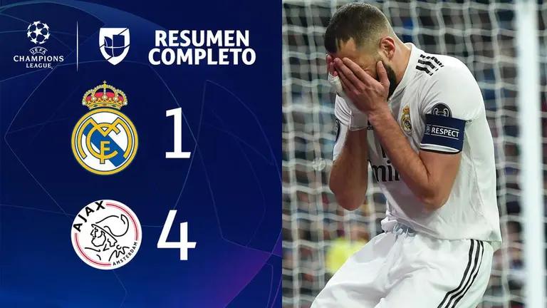 real madrid vs ajax primer partido de la historial - Cuándo elimino el Ajax al Real Madrid