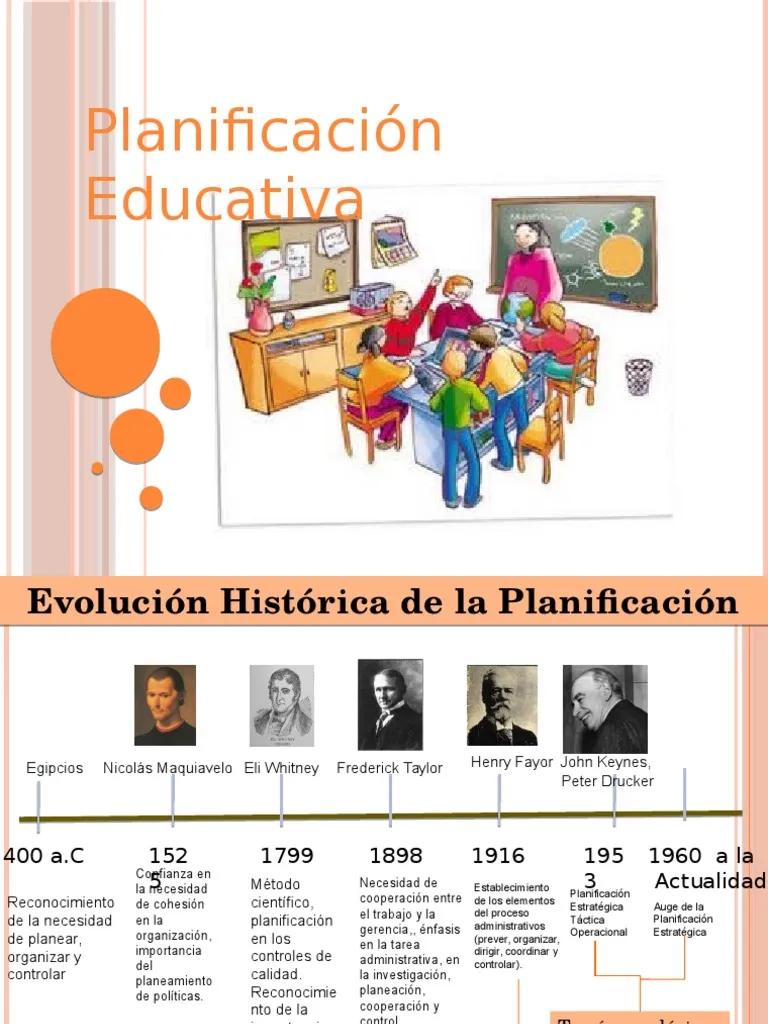 hechos historicos de la planificacion educativa - Qué autores hablan sobre la planeación educativa