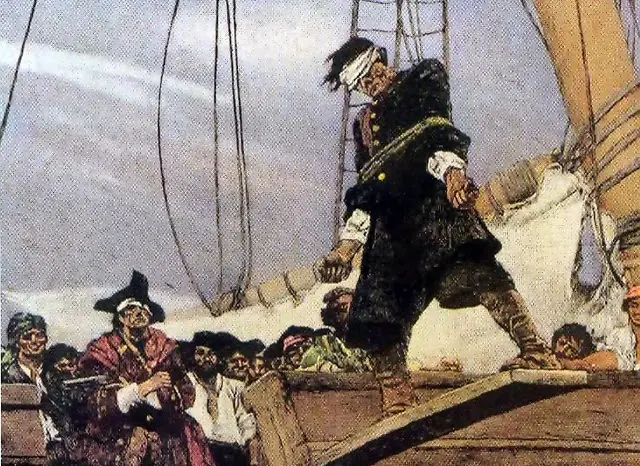 historia real de caminar por la plancha - Qué castigo reciben los piratas