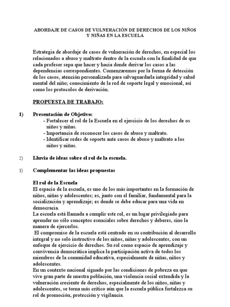 historia sobre vulneración de derechos en la escuela casos reales - Qué derechos se violan en un colegio