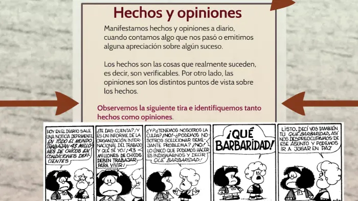 hecho y opinión en relato histórico - Qué es el hecho y la opinión Ejemplos