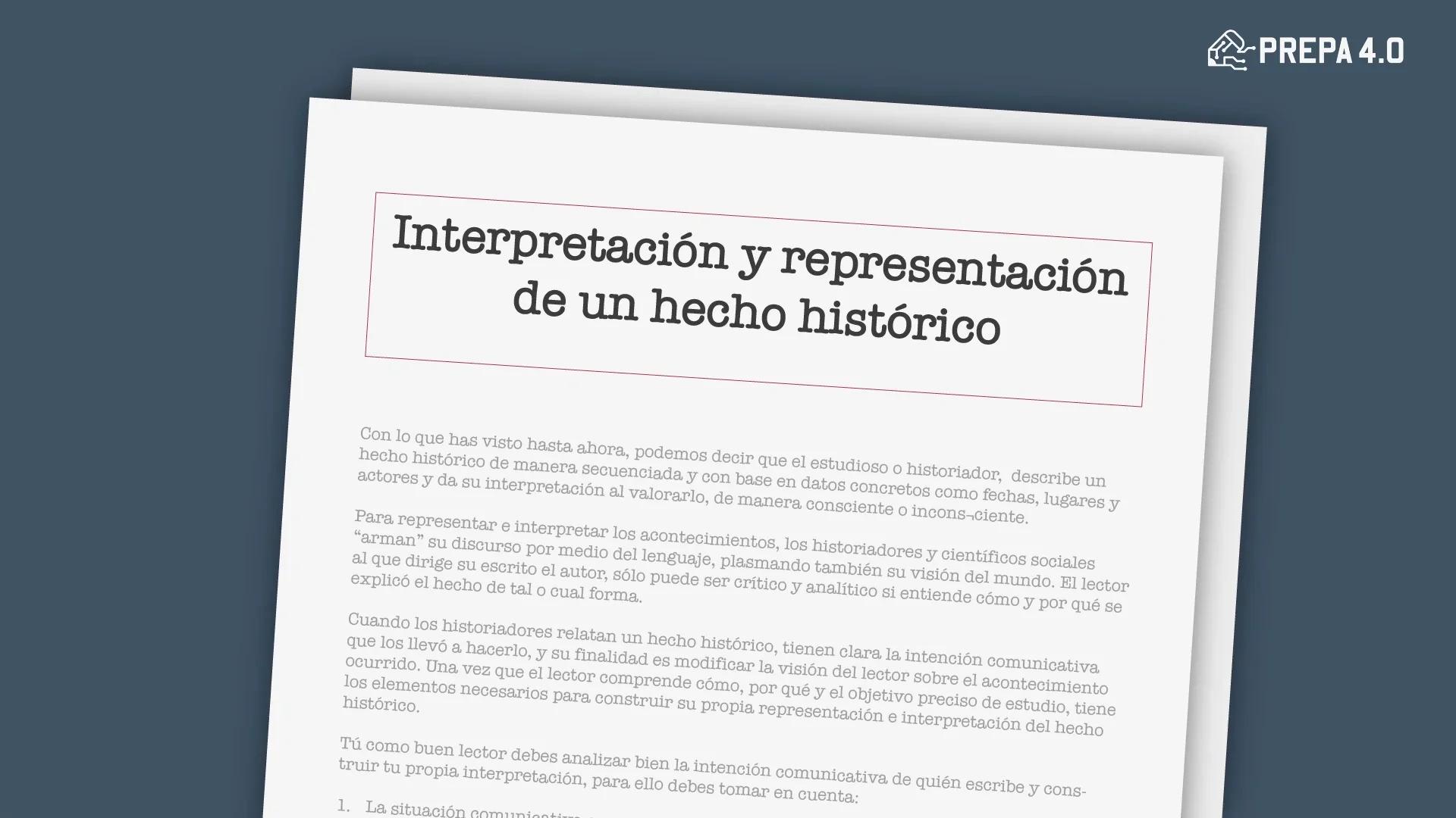 en que consiste la interpretacion de un hecho historico - Qué es el método de interpretación histórico