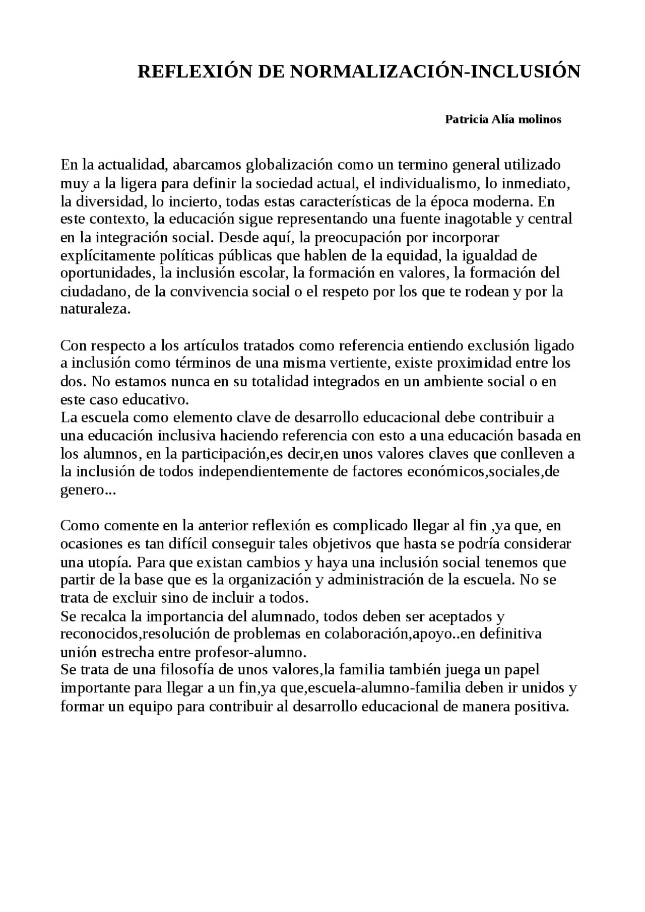 historias reales de exclusion inclusion e integracion escolar - Qué es exclusión segregación integración e inclusión