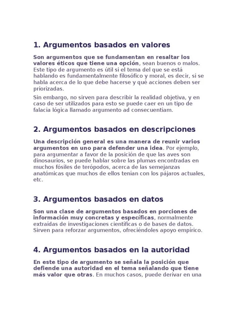 argumento basado en hechos reales - Qué es un argumento basado en ejemplos