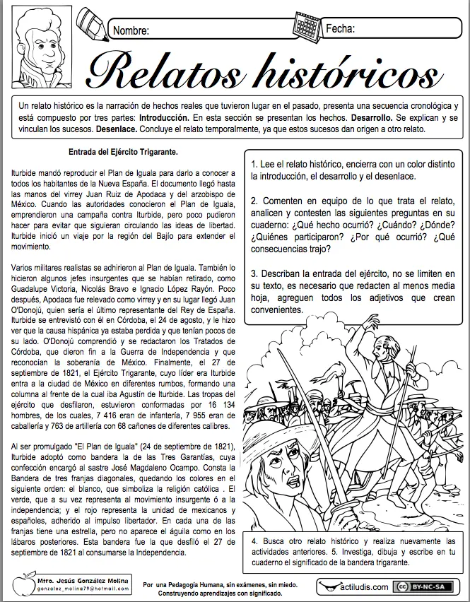 la narracion de hechos historicos - Qué es un texto narrativo histórico