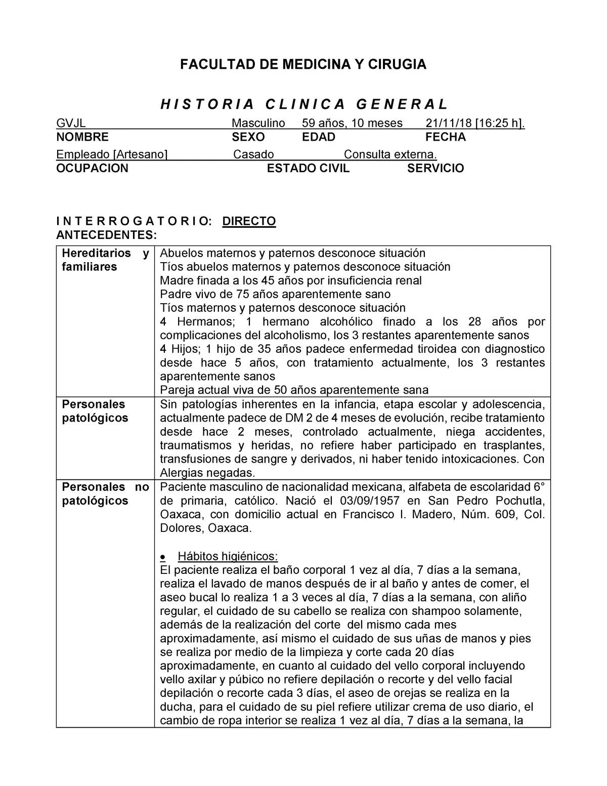 historia clinica real de un paciente - Qué es una historia clínica y ejemplos