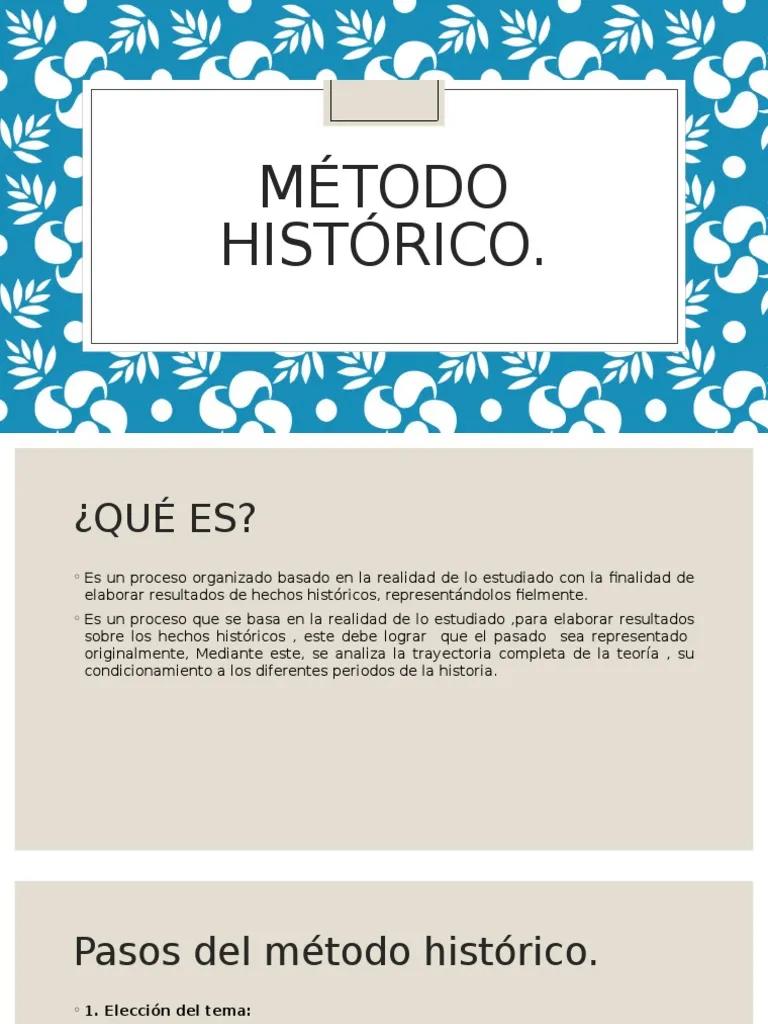 estudio del metodo historico cultural del libro de los hechos - Qué estudia el método histórico