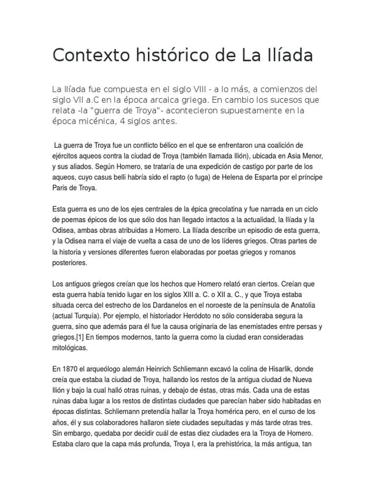 La Ilíada: Un Viaje a la Guerra de Troya - Qué hecho historico relato Homero en su obra la Ilíada hecho historico de la lliada - Qué hecho historico relato Homero en su obra la Ilíada