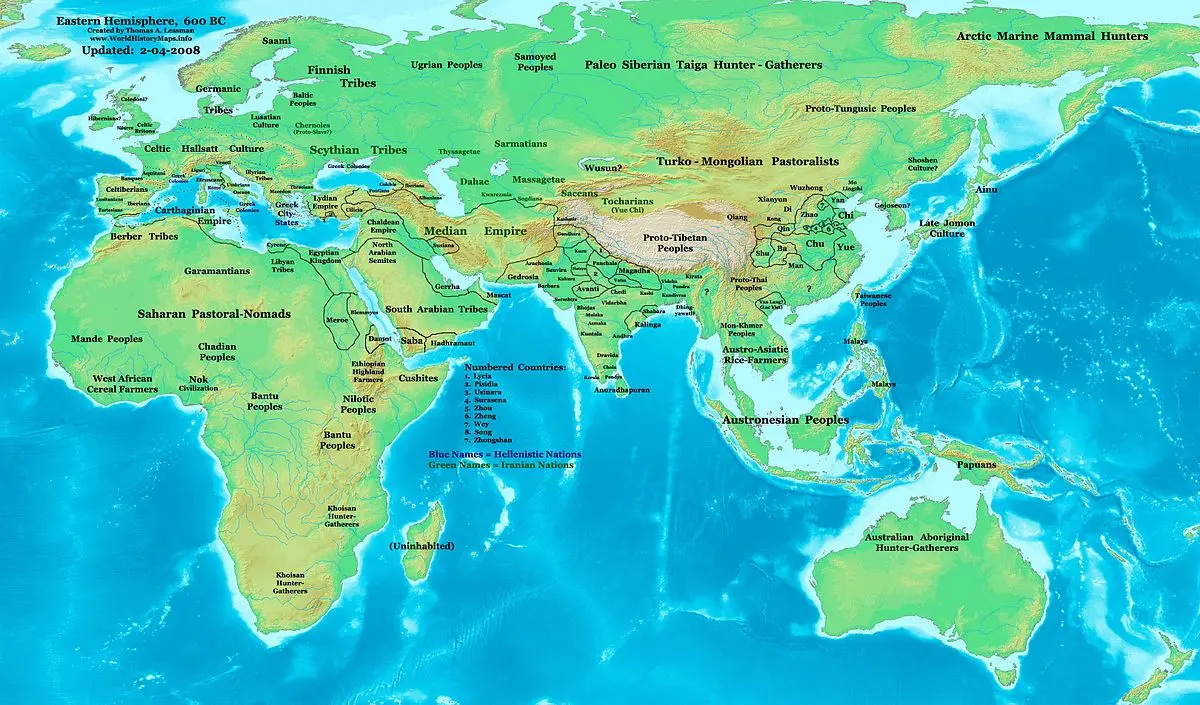 sitios donde sucedieron hechos históricos en europa - Qué pasó en Europa en el año 600 a.C.