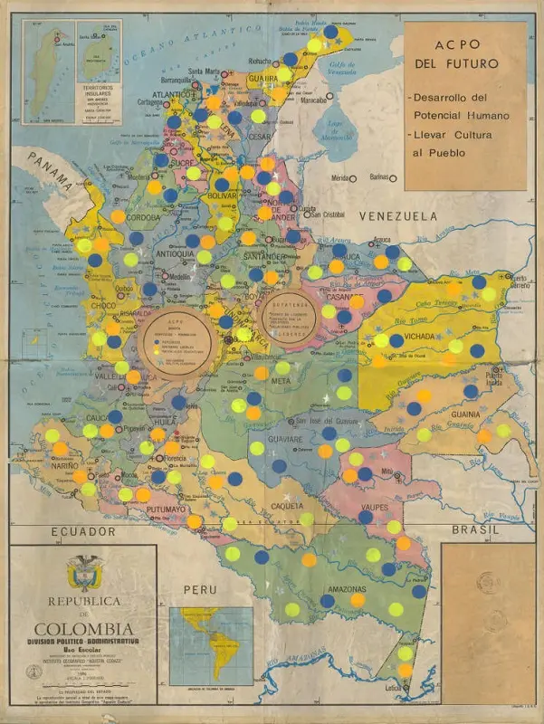 mapa historico de colombia que represente hechos y fenomenos - Que se representa en el mapa de Colombia