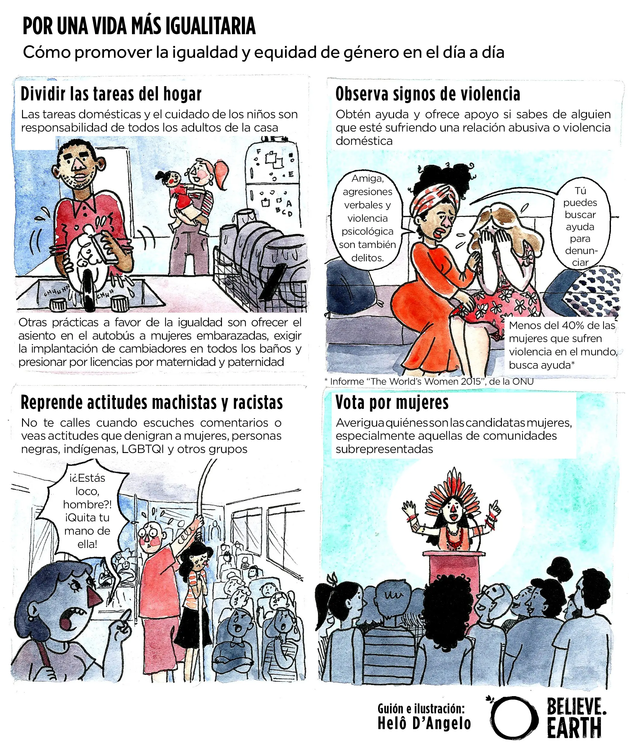 historias reales de equidad de genero - Qué situaciones de la vida diaria reflejan equidad de género