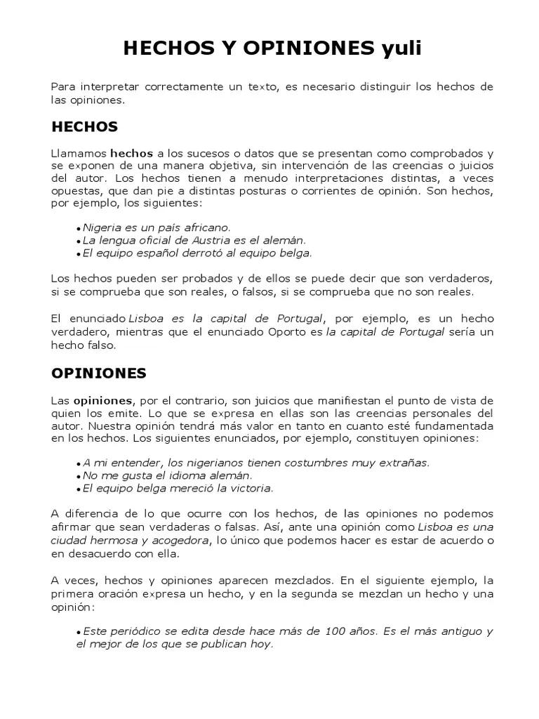 hechos reales y comprobados - Qué son los datos comprobables