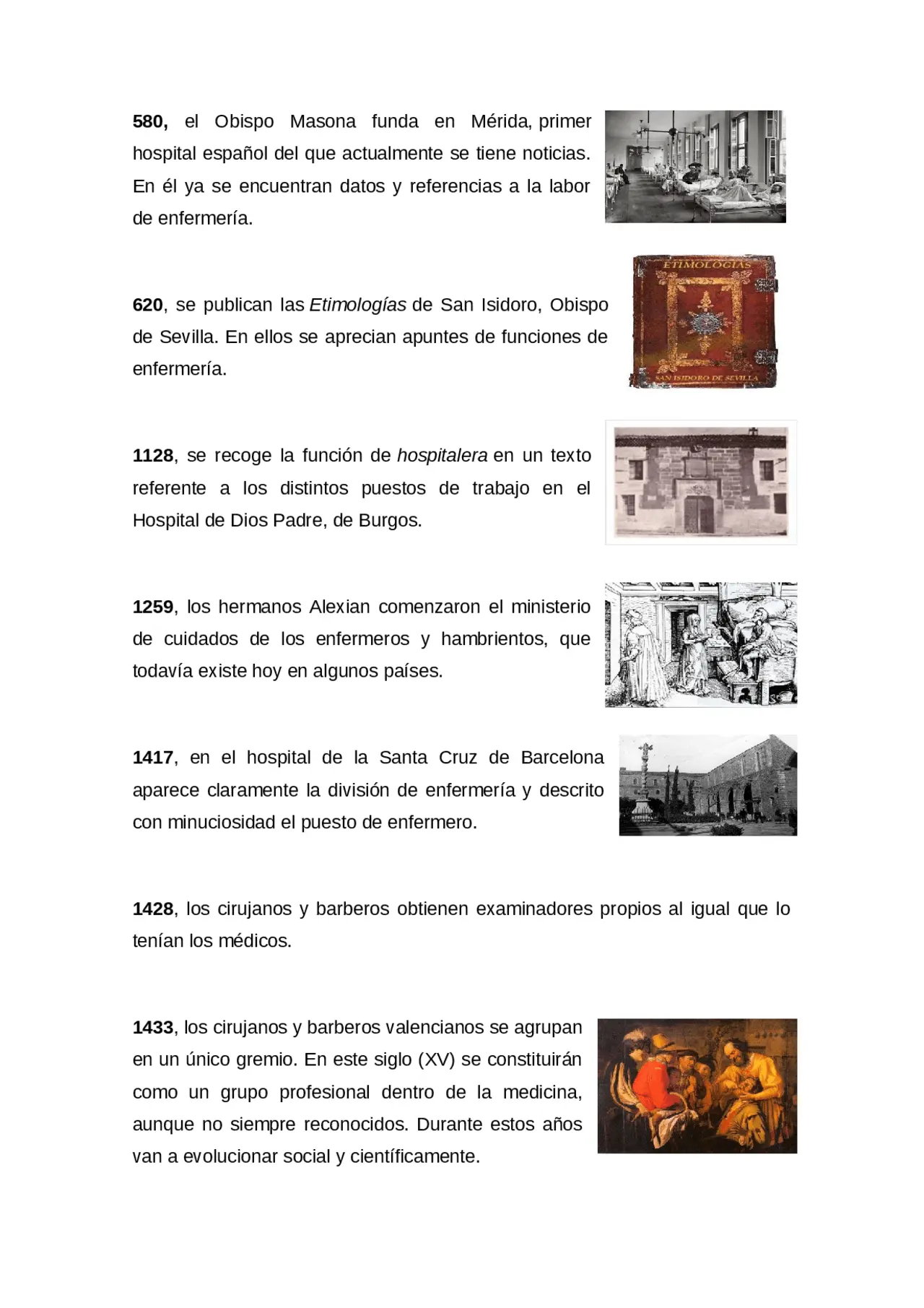 hechos historicos de enfermeria - Qué son los datos históricos en enfermería