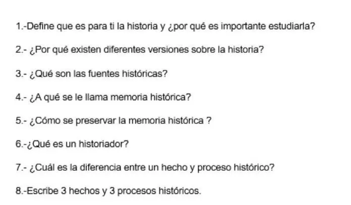 qué tipo de preguntas se realizan en un hecho histórico - Qué tipo de preguntas se realizan