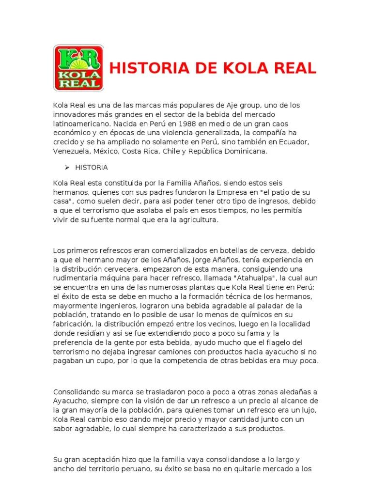historia corta de los creadores de la cola real - Quién creó la Cola