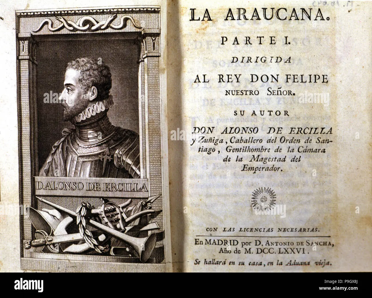 caja la araucana concepcion hechos historicos - Quién es el protagonista principal de la Araucana