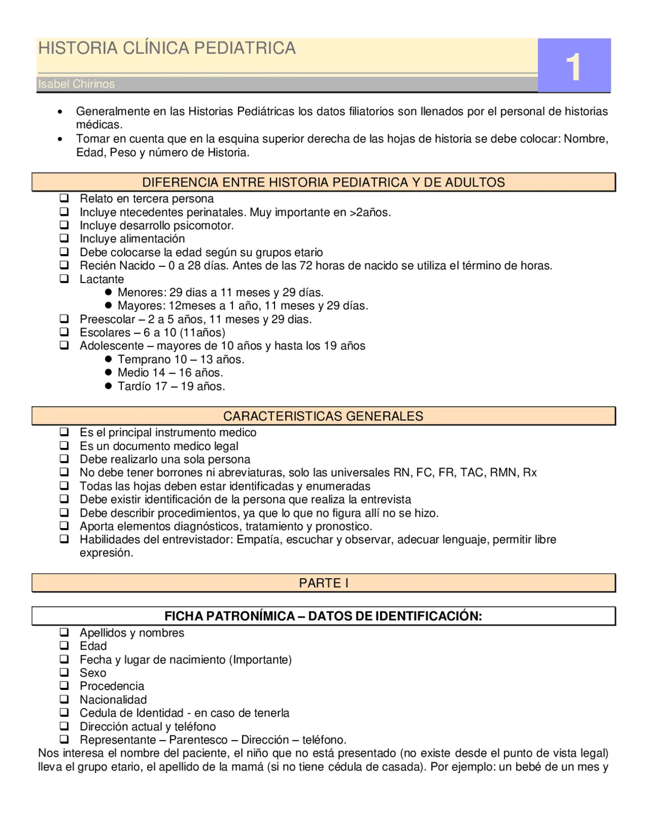 historial clinico pediatrico real - Quién puede acceder al historial médico de un niño